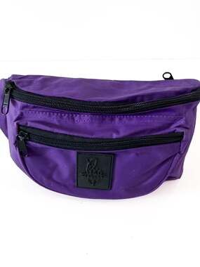 Vintage Pro Spirit Purple Multi-Pocket Nylon Fanny Pack Belt Bag